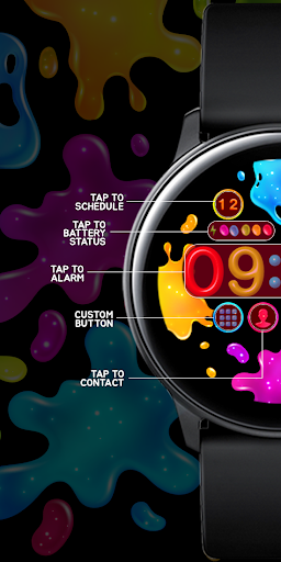 Colorful Slime_Watchface Screen 2