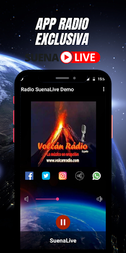 Android application Volcán Radio screenshort