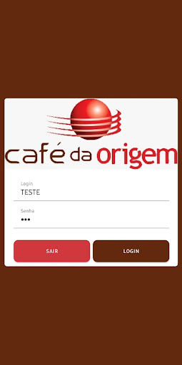 Android application Café Origem screenshort