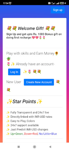 Android application Prince Play | Earn With Skills screenshort