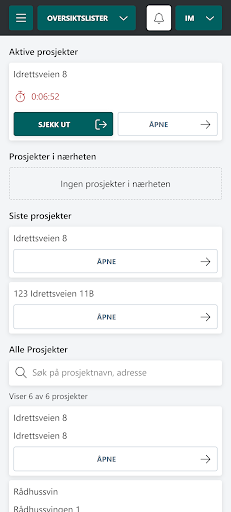 Dokflyt Oversiktslister Screen 3