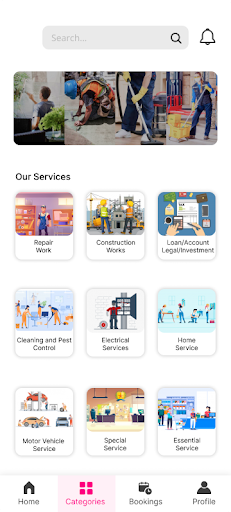 Activet life AL service Screen 2