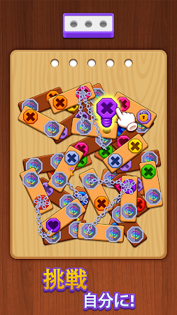 Game screenshot 木のネジパズル -  楽しいボルトの並べ替えゲーム apk download