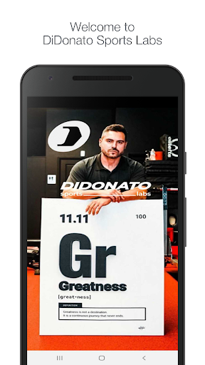 Android application DiDonato Sports Labs screenshort