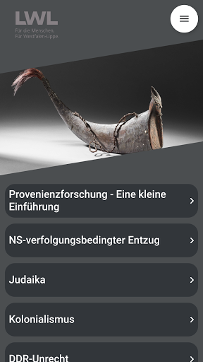 Android application Geschichte der Dinge screenshort