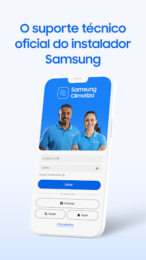 Android application Samsung Climatiza Instaladores screenshort