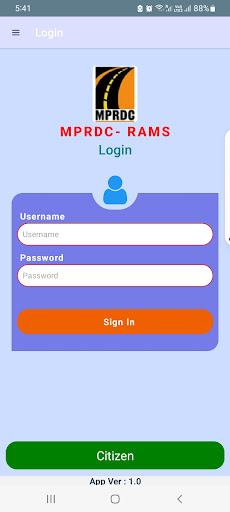 Android application MPRAMS screenshort