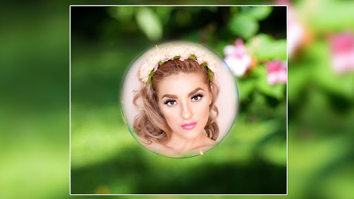 Bubble photo frames for pictur