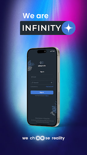 Android application Infinity2go screenshort