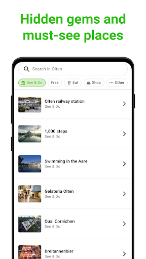 Olten Tour Guide:SmartGuide Screen 3