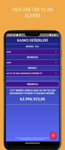 Kasko Değer Listesi Screen 2