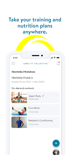Live Fit Collective Screen 3