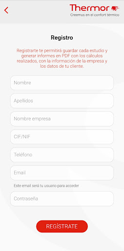 Calculadora Aerotermia Thermor Screen 3