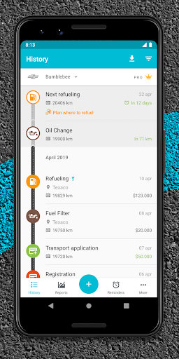 Drivvo – Car management, Fuel log, Find Cheap Gas Apk 7.5.0 (Pro)