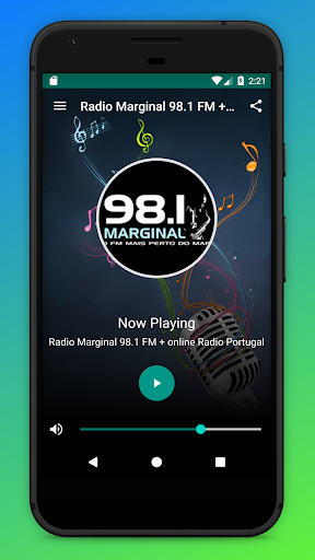 Android application Radio Marginal FM Portugal App screenshort