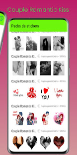 Couple Romantic Kiss Stickers version 1 APK screenshots 10