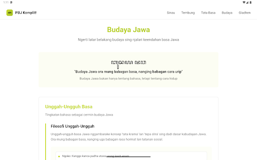 PBJ Komplit Javanese Language