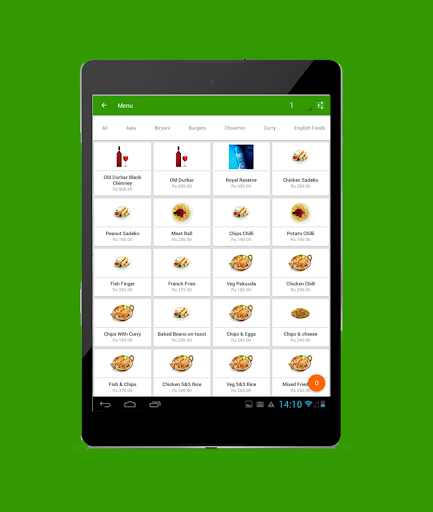 Restrone POS  Ordering