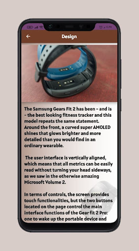 Gear fit 2 pro Guide Screen 2