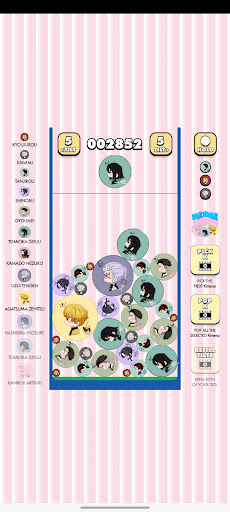 Android application Drop Merge Kimetsu Character screenshort