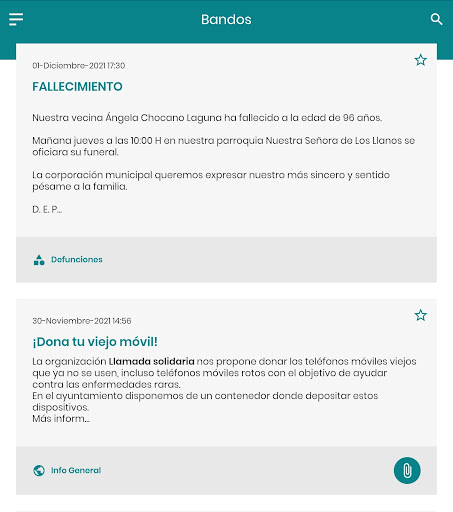 Llanos del Caudillo Informa Screen 2