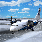 Snow Airplane Landing Sim icon