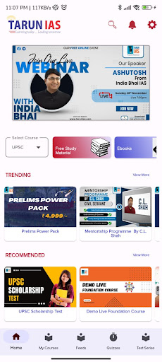 Tarun Coaching Screen 2