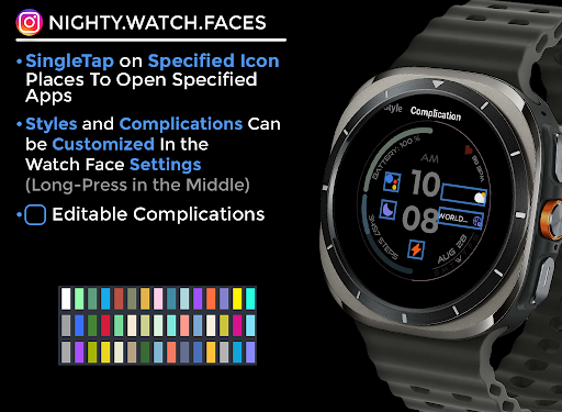 Night ver 27 - watch face screenshot 5