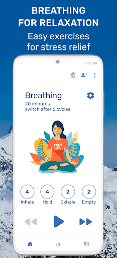 Rhythmic Breathing Trainer. Breathe meditation 2.3.0 screenshots 1