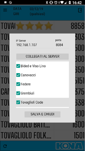 LaundryPRO: Fabbisogno Screen 2