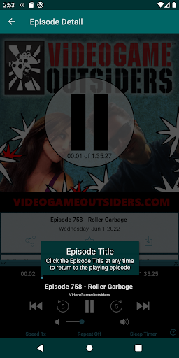 Android application Video Game Outsiders screenshort