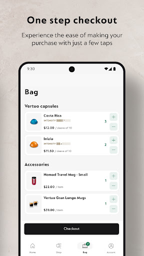 Screenshot of Nespresso Store