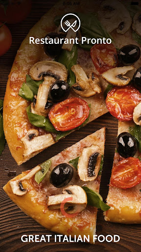 Android application Pronto Restaurant screenshort