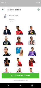 Captura 8 Ronaldo Stickers con moviento  android
