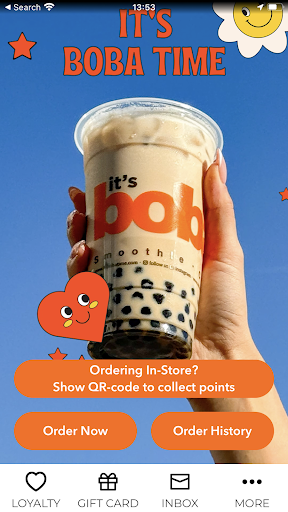 Android application It’s Boba Time screenshort