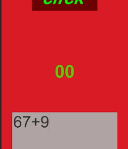 Simple Red Calculator