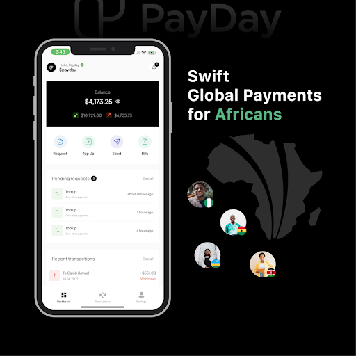 Payday Africa - Send & Receive money globally screen 0
