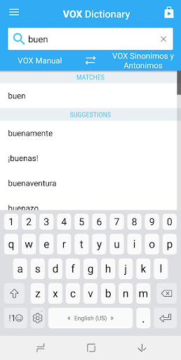 Compact Spanish Dictionary Screen 2