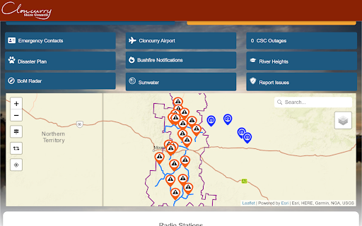 Cloncurry Disaster Dashboard Screen 3