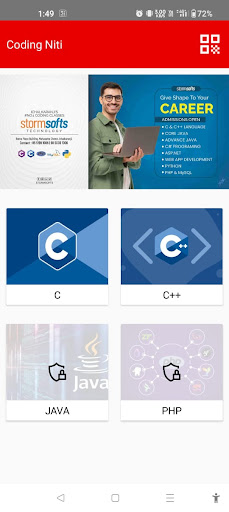 Android application Coding Niti screenshort