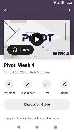 North Metro Church App Screen 3
