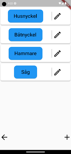 Android application Arrangr screenshort