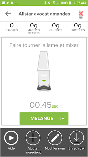 Android application NutriBullet Balance FR screenshort