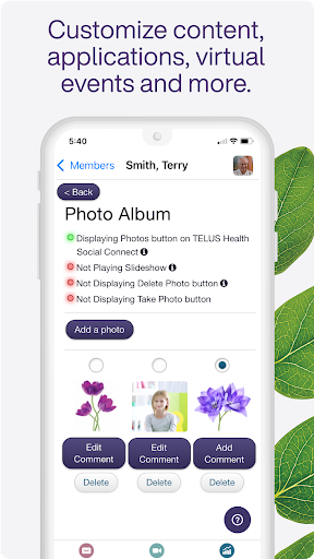 TELUS Care Team Social Connect Screen 3