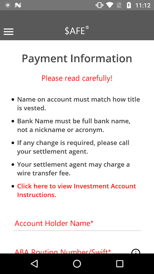 #3. $AFE (Android) De: Realogy Title Group