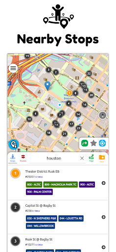 Android application Houston Transit Metro screenshort