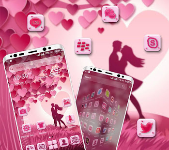 Heart Valentine Launcher Theme 3.0 APK screenshots 2