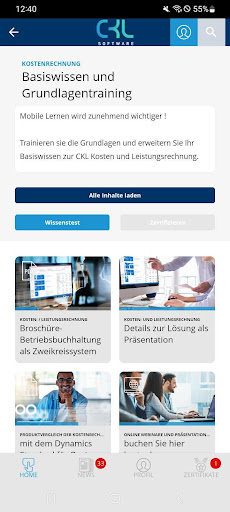 Android application CKL Mobile screenshort