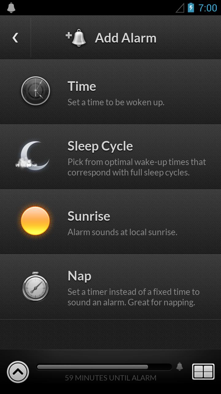 Android application Alarm Clock by doubleTwist screenshort