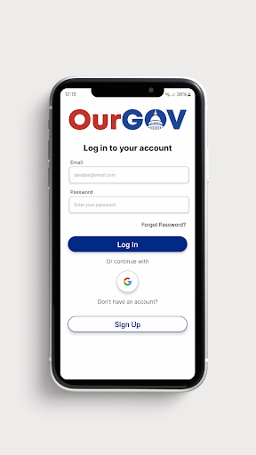 Android application OurGov! screenshort